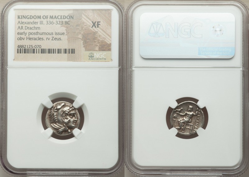 MACEDONIAN KINGDOM. Alexander III the Great (336-323 BC). AR drachm (16mm, 1h). ...