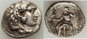 MACEDONIAN KINGDOM. Philip III Arrhidaeus (323-317 BC). AR tetradrachm (25mm, 17.10 gm, 12h). Choice XF. Lifetime issue of Sidon, dated Regnal Year 13...