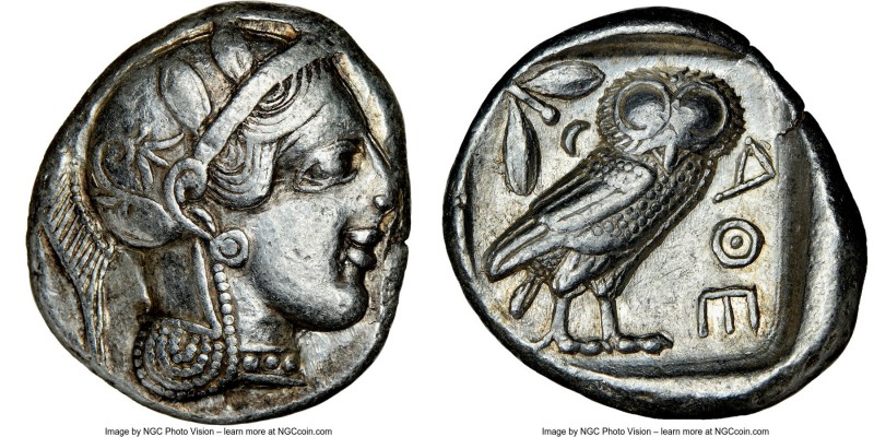ATTICA. Athens. Ca. 440-404 BC. AR tetradrachm (24mm, 16.83 gm, 10h). NGC XF 4/5...