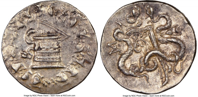 LYDIA. Sardes. Ca. 166-128 BC. AR cistophorus (26mm, 12h). NGC Choice XF. Ca. AD...