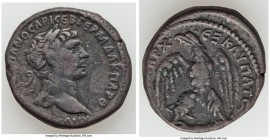 SYRIA. Antioch. Trajan (AD 98-117). AR tetradrachm (26mm, 14.14 gm, 6h). Fine. Dated Regnal Year 21, Cos VI (AD 116/7). AYTOKP KAIC NEP TPAIANOC API C...