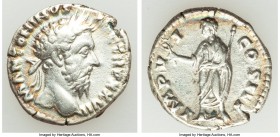 Marcus Aurelius (AD 161-180). AR denarius (18mm, 3.29 gm, 6h). XF. Rome, AD 172-173. M ANTONINVS AVG-TR P XXVII, laureate head of Marcus Aurelius righ...