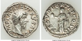 Lucius Verus (AD 161-169). AR denarius (18mm, 3.30 gm, 6h). About XF. Rome, March-December AD 161. IMP L AVREL VERVS AVG, bare head of Lucius Verus ri...