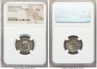 Maximinus I (AD 235-238). AR denarius (20mm, 12h). NGC AU. Rome, March AD 235-January AD 236. IMP MAXIMINVS PIVS AVG, laureate, draped and cuirassed b...