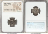 Pupienus (AD 238). AR denarius (19mm, 6h). NGC Choice VF. Rome, April-June AD 238. IMP C M CLOD PVPIENVS AVG, laureate, draped and cuirassed bust of P...