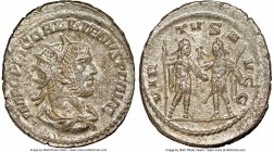 Gallienus, joint reign (AD 253-268). BI antoninianus (24mm, 12h). NGC MS. Antioch, AD 255-256. IMP C P LIC GALLIENVS P F AVG, radiate, draped, cuirass...