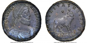 Julian II (AD 360-363). BI maiorina or AE 1 (28mm, 12h). NGC Choice AU, gouge. Heraclea, 1st officina, 3 November AD 361-26 June AD 363. D N FL CL IVL...