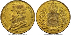 Pedro II gold 20000 Reis 1849 XF45 NGC, Rio de Janeiro mint, KM461. Mintage: 6,464. First year of type. AGW 0.5286 oz. 

HID09801242017

© 2020 He...