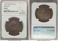 Louis XVI 1/2 Ecu 1792-A AU58 NGC, Paris mint, KM562.1. Last year of type with deep lead colored toning. 

HID09801242017

© 2020 Heritage Auction...