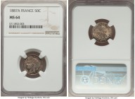 Republic 50 Centimes 1887-A MS64 NGC, Paris mint, KM834.1. Attractively toned in gray and rose shades. 

HID09801242017

© 2020 Heritage Auctions ...