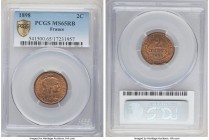 Republic 2 Centimes 1898 MS65 Red and Brown PCGS, Paris mint, KM841. First year of type. 

HID09801242017

© 2020 Heritage Auctions | All Rights R...