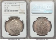 Bavaria. Otto 5 Mark 1911-D MS65 NGC, Munich mint, KM999. Struck on the occasion of the Prince Regents 90th birthday. 

HID09801242017

© 2020 Her...