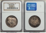 Saxe-Weimar-Eisenach. Wilhelm Ernst Proof 3 Mark 1910-A PR63 NGC, Berlin mint, KM221, J-162. One year type struck for the Grand Dukes second marriage ...