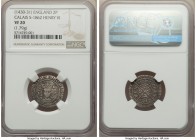 Henry VI (1st Reign, 1422-1461) Pair of Certified Assorted Issues NGC, 1) 2 Pence (1/2 Groat) ND (1430-1431) - VF20, Calais mint, Rosette-mascle issue...