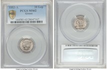 George I 20 Lepta 1883-A MS62 PCGS, Paris mint, KM44.

HID09801242017

© 2020 Heritage Auctions | All Rights Reserved
