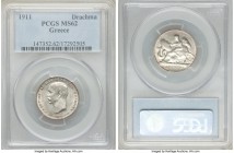 George I Drachma 1911-(a) MS62 PCGS, Paris mint, KM60. Two year type. 

HID09801242017

© 2020 Heritage Auctions | All Rights Reserved