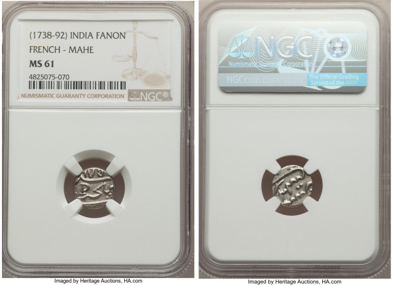 French India. Mahe Fanon ND (1738-1792) MS61 NGC, Bhultcheri mint, KM67. 

HID...