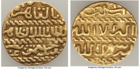 Burji Mamluk. Jaqmaq (AH 842-857 / AD 1438-1453) gold Ashrafi ND VF, al-Qahira (Cairo) mint, A-1006, Balog-734-735. 17.0mm. 3.38gm. Included with tag ...