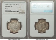 August III 18 Groszy 1754-EC UNC Details (Bent) NGC, KM148.2.

HID09801242017

© 2020 Heritage Auctions | All Rights Reserved