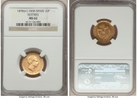 Alfonso XII gold Restrike 10 Pesetas 1878(61) DE-M MS62 NGC, Madrid mint, KM677. Restrike issue. 

HID09801242017

© 2020 Heritage Auctions | All ...
