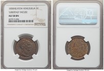 Republic Centavo 1858-H AU58 Brown NGC, Heaton mint, KM-Y7. Libertad incuse variety. HEATON spelled out at base of neck. 

HID09801242017

© 2020 ...