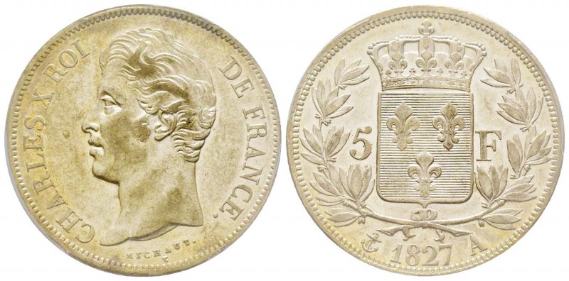 Charles X 1824-1830
5 Francs, Paris, 1827 A, AG 25 g.
Ref : G.644
Conservation :...