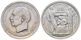Etat Français 1940-1944
Essai de 20 Francs Pétain en Flan Bruni de Vézien, 1941, Aluminium 2.92 g.
Ref : GEM205.1, Maz.2653b (R4)
Conservation : PCGS ...