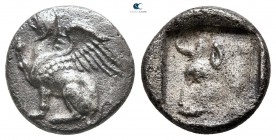 Thrace. Abdera circa 415-395 BC. Triobol AR