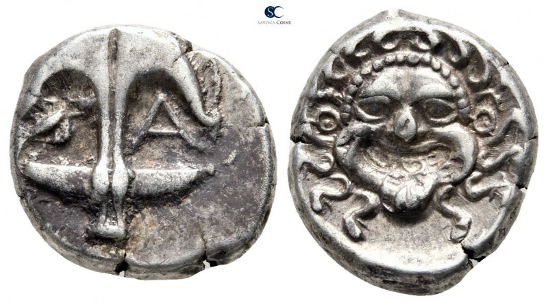 Thrace. Apollonia Pontica circa 480-450 BC. 
Drachm AR

15 mm., 3,35 g.

Up...