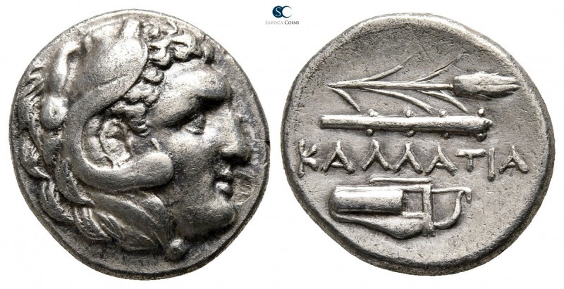 Moesia. Kallatis circa 300-100 BC. 
Drachm AR

18 mm., 5,28 g.

Head of Her...