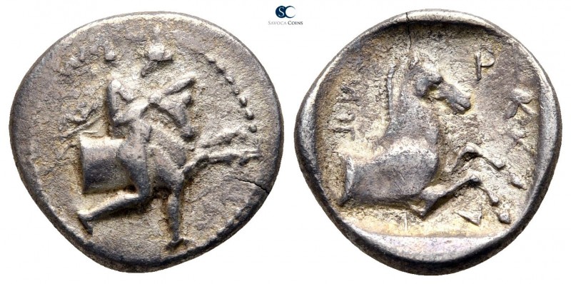 Thessaly. Trikka circa 425-400 BC. 
Hemidrachm AR

16 mm., 2,55 g.

Thessal...