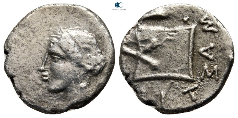 Illyro-Paeonian Region. Damastion (Dardania) circa 395-380 BC. 
Drachm AR

15...