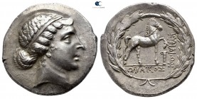 Aeolis. Kyme . ΟΛΥΜΠΙΟΣ (Olympios), magistrate circa 155-143 BC. Tetradrachm AR