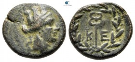 Caria. Keramos  circa 200-27 BC. Also attributed to Keraitai of Pisidia. Bronze Æ