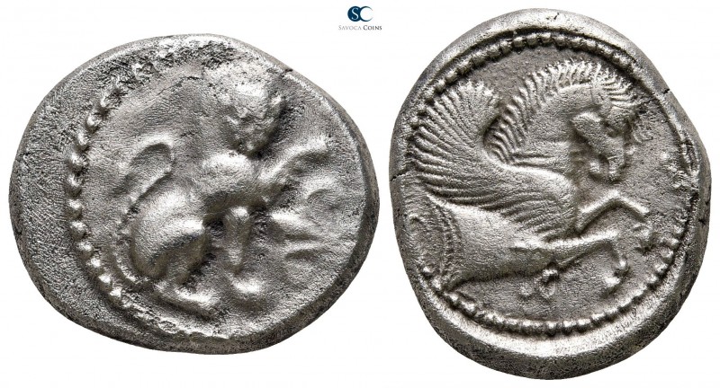 Dynasts of Lycia. Uncertain mint. Uncertain Dynast 480-460 BC. 
Stater AR

22...