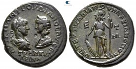 Moesia Inferior. Marcianopolis. Gordian III with Tranquillina AD 238-244. Tertullianus, legatus consularis. Pentassarion Æ