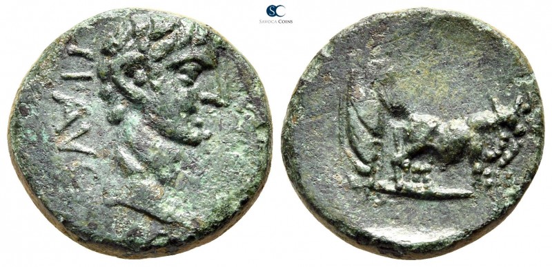 Macedon. Uncertain. Philippi (?). Tiberius AD 14-37. 
Bronze Æ

19 mm., 5,38 ...