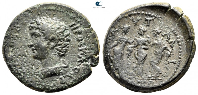 Thrace. Pautalia. Marcus Aurelius as Caesar AD 139-161. 
Bronze Æ

23 mm., 6,...