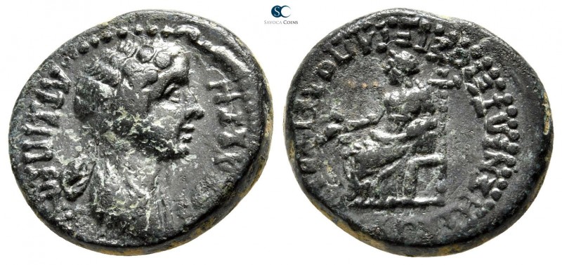 Phrygia. Eumeneia - Fulvia. Agrippina II AD 50-59. ΒΑΣΣΑ ΚΛΕΩΝΟΣ ΑΡΧΙΕΡΗΑ (Bassa...