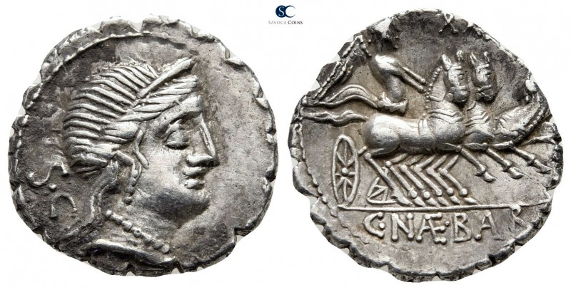 C. Naevius Balbus 79 BC. Rome
Serratus AR

18 mm., 3,63 g.

Diademed head o...