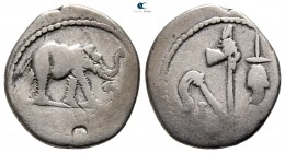Julius Caesar 49-48 BC. Military mint moving with M.Antony. Denarius AR