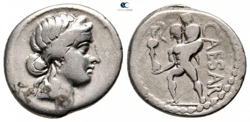 Julius Caesar 49-48 BC. Military mint traveling with Caesar in North Africa
Den...