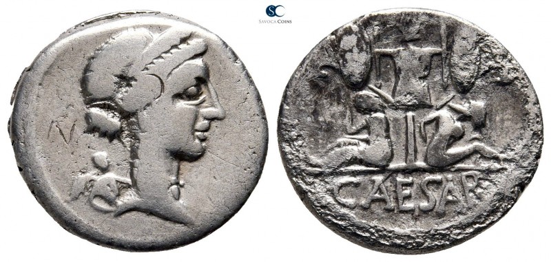 Julius Caesar 49-48 BC. Military mint travelling with Caesar in Spain
Denarius ...