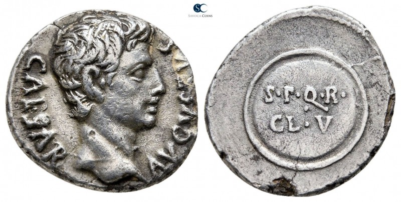 Augustus 27 BC-AD 14. Struck 19-18 BC. Uncertain Spanish mint (Colonia Caesaraug...