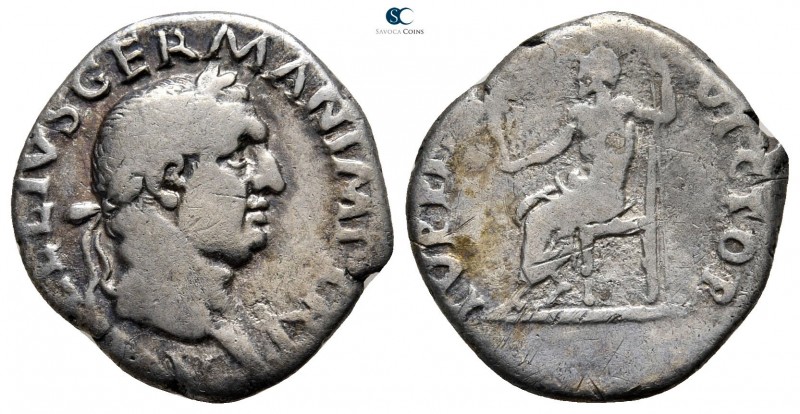 Vitellius AD 69. Rome
Denarius AR

18 mm., 2,61 g.

[A VITE]LLIVS GERMAN IM...