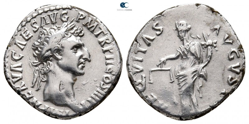 Nerva AD 96-98. Rome
Denarius AR

17 mm., 3,06 g.

[IMP] NERVA CAES AVG P M...