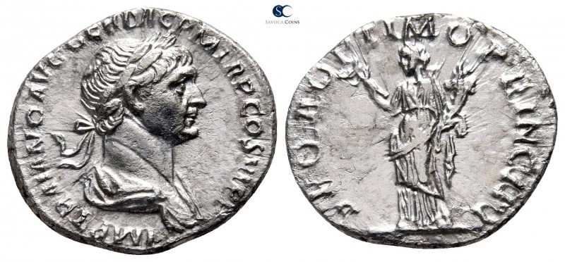 Trajan AD 98-117. Rome
Denarius AR

18 mm., 3,07 g.

IMP TRAIANO AVG GER DA...