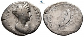 Diva Marciana, elder sister of Trajan AD 112. Rome. Denarius AR