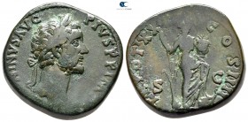 Antoninus Pius AD 138-161. Struck AD 156/7. Rome. Sestertius Æ