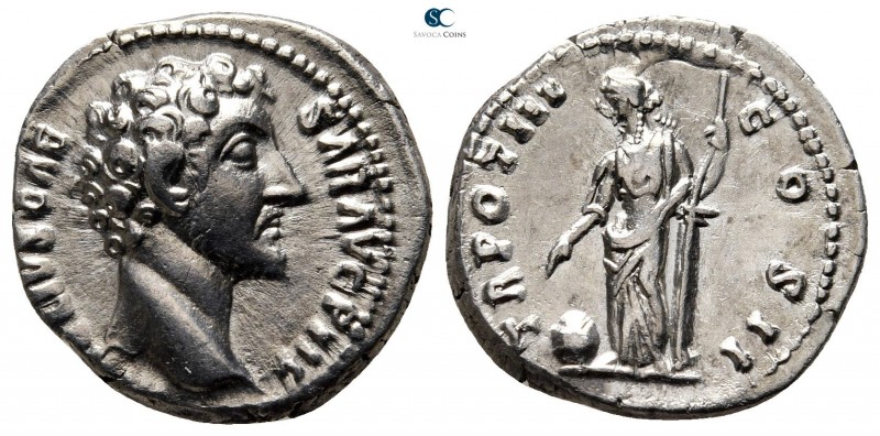 Marcus Aurelius as Caesar AD 139-161. Rome
Denarius AR

18 mm., 3,40 g.

[A...